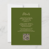 Budget Rust Agate Olive QR Code Wedite (Rückseite)