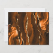 Budget Rust Gold Achat Navyblau Save the Date (Rückseite)