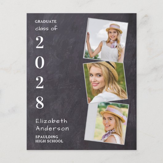 Budget Rustic 3 Foto Abschluss Ankündigung (Vorderseite)