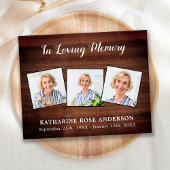 Budget Rustic 3 Foto Beerdigung Danke Beileid