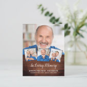 Budget Rustic 4 Foto Collage Beileid Vielen Dank (Stehend Vorderseite)