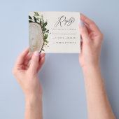 Budget Rustic Aquarell Hochzeitskarte RSVP Karte (Gruppe)