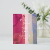 Budget Rustic Berry Red Gold Bridal Shower (Stehend Vorderseite)