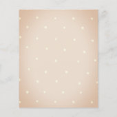 Budget Rustic Boho Baby Babybett Dusche Einladung (Rückseite)