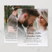 Budget Rustic Boho Chic 2 Foto Hochzeit Einladung (Vorne/Hinten)