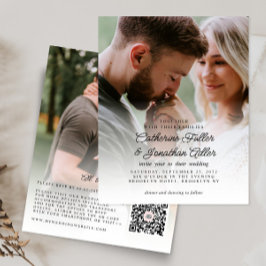 Budget Rustic Boho Chic 2 Foto Hochzeit Einladung