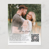 Budget Rustic Boho Chic 2 Foto Hochzeit Einladung (Rückseite)