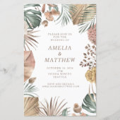 Budget Rustic Boho Greenerity Wedding Einladung (Vorderseite)