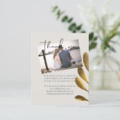 Budget Rustic Bronze Leaf Wedding Foto Vielen Dank (Stehend Vorderseite)