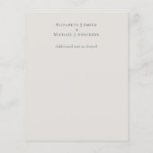 Budget Rustic Bronze Leaf Wedding Foto Vielen Dank (Rückseite)