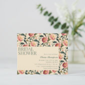 Budget Rustic Country Blume Brautparty Einladung (Stehend Vorderseite)