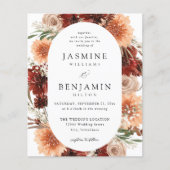 Budget Rustic Earth & Champagne Florals Wedding (Vorderseite)