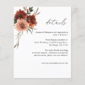 Budget Rustic Earth Florals Flyer (Vorne)