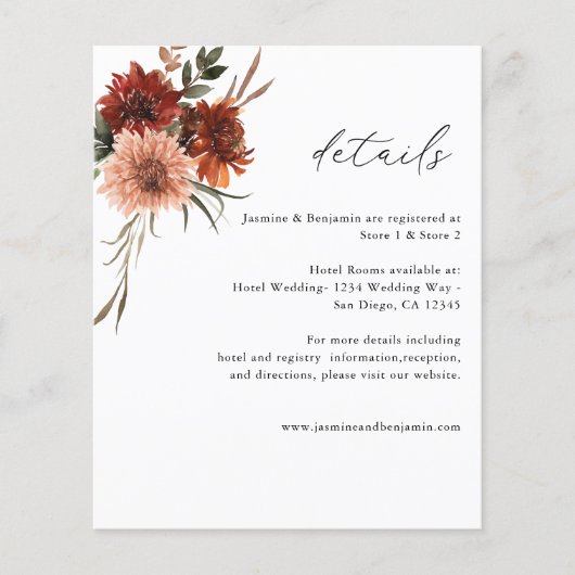 Budget Rustic Earth Florals Flyer (Vorne)