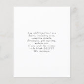 Budget Rustic Eucalyptus Wedding Einladung Flyer (Hinten)