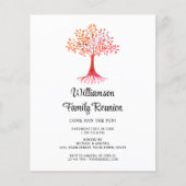 Budget Rustic Family Wiedersehen Einladung (Vorderseite)