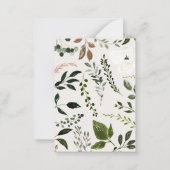 Budget Rustic Foliage Farmhouse Hochzeit Einladung (Rückseite)