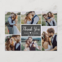 Budget Rustic Foto Collage Wedding Vielen Dank