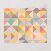 Budget Rustic Geometric Art Brautparty Einladung (Rückseite)