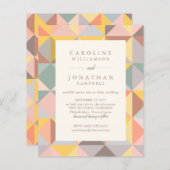 Budget Rustic Geometric Art Stilvolle Hochzeit Ein (Vorne/Hinten)