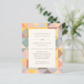 Budget Rustic Geometric Art Stilvolle Hochzeit Ein (Stehend Vorderseite)