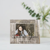 Budget Rustic High School Abschluss Vielen Dank (Stehend Vorderseite)