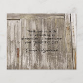 Budget Rustic High School Abschluss Vielen Dank (Rückseite)