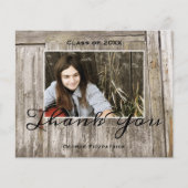 Budget Rustic High School Abschluss Vielen Dank (Vorderseite)