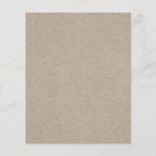 Budget Rustic Holiday Open House Einladung Flyer (Hinten)