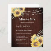 Budget Rustic Holz Sonnenblumen Lichter verpassen (Vorne/Hinten)