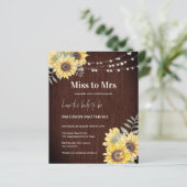 Budget Rustic Holz Sonnenblumen Lichter verpassen (Stehend Vorderseite)