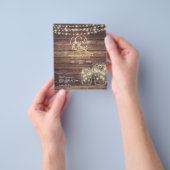 BUDGET Rustic Mason Jar Lights Wood WEDD Flyer (Gruppe)
