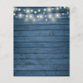 Budget Rustic Monogram Couples Dusche laden (Rückseite)