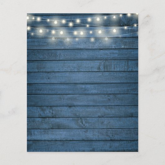 Budget Rustic Monogram Couples Dusche laden (Rückseite)