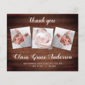 Budget Rustic New Baby 3 Foto Vielen Dank für Ihre (Vorderseite)