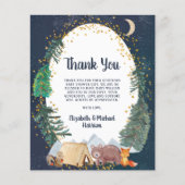 Budget Rustic Night Sky Baby Dusche Vielen Dank (Vorderseite)