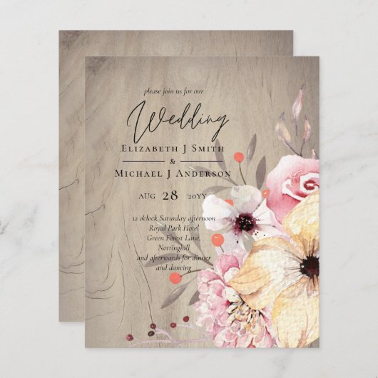 BUDGET Rustic Pflaumenginger Fig Wedite (Vorne/Hinten)