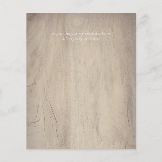 BUDGET Rustic Pflaumenginger Fig Wedite (Rückseite)