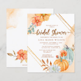 Budget Rustic Pumpkins Bridal Dusche Einladung