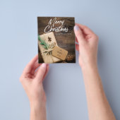 Budget Rustic Reindeer Frohe Weihnachten Flyer (Gruppe)