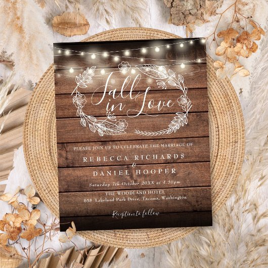 Budget Rustic String Light Hochzeit im Herbst Einl