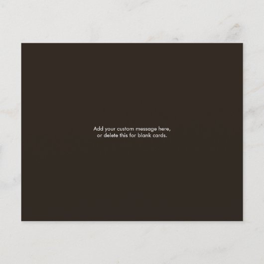 Budget Rustic String Lights on Wood Vielen Dank (Rückseite)