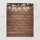 Budget Rustic String Lights Polterabend laden ein (Rückseite)