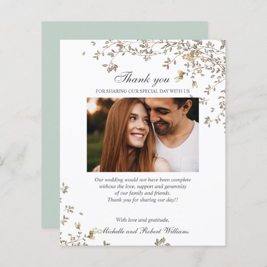 BUDGET RUSTIC Summer Spring Foto DANK IHNEN QRcode (Vorne/Hinten)