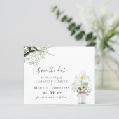 Budget Rustic White Calla Lilies Hochzeitstag Rett (Stehend Vorderseite)