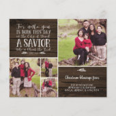 Budget Rustic Wood Christlich Weihnachten Verse Fo (Vorderseite)