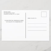 Budget Rustic Wood Foto Abschluss Ankündigung (Rückseite)