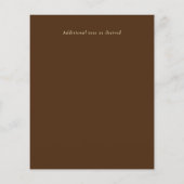 Budget Rustic Wood Gold Brautparty Einladung (Rückseite)