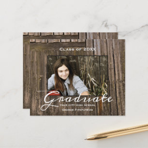 Budget Rustic Wood High School Graduation