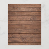 Budget Rustic Wood Lights Mason Jar Wedite Einladu (Rückseite)